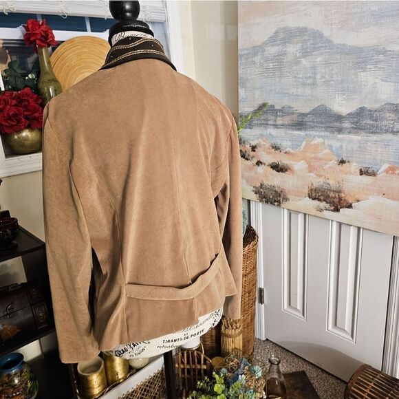VTG John Roberts Preppy Tan Western Flare Blazer Jacket. - Picture 14 of 15